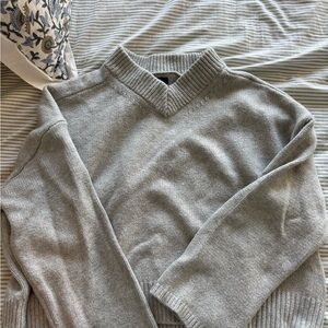 GAP Cashsoft Light Gray Knit Sweater